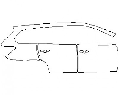 2021 NISSAN PATHFINDER S REAR QUARTER AND DOORS RIGHT SIDE