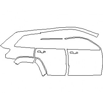 2024 JEEP GRAND CHEROKEE SRT REAR QUARTER PANEL AND DOORS RIGHT SIDE