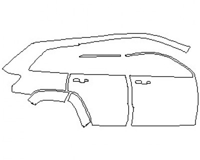 2020 JEEP GRAND CHEROKEE SRT REAR QUARTER PANEL AND DOORS RIGHT SIDE
