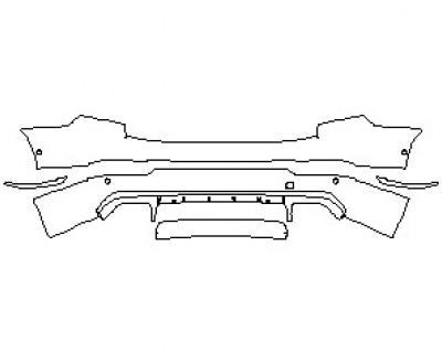 2019 VOLVO XC90 R-DESIGN REAR BUMPER KIT WITH SENSORS