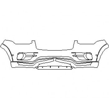 2019 VOLVO XC90 R-DESIGN BUMPER KIT WITH SENSORS