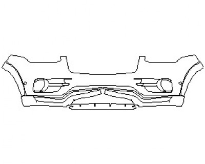 2019 VOLVO XC90 R-DESIGN BUMPER KIT WITH SENSORS