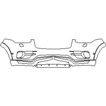 2019 VOLVO XC90 R-DESIGN BUMPER KIT WITH WASHERS & SENSORS