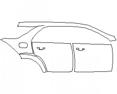 2023 MERCEDES GLE CLASS 580 SUV REAR QUARTER PANEL & DOORS WITH SEAM RIGHT SIDE