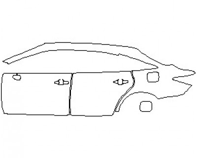 2022 TOYOTA AVALON LIMITED REAR QUARTER PANELS AND DOORS LEFT SIDE
