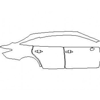 2022 TOYOTA AVALON LIMITED REAR QUARTER PANELS AND DOORS RIGHT SIDE