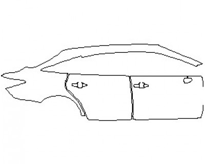 2022 TOYOTA AVALON LIMITED REAR QUARTER PANELS AND DOORS RIGHT SIDE