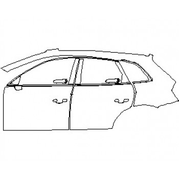 2023 AUDI SQ5 PREMIUM TFSI SUV REAR QUARTER PANEL DOORS & WINDOW TRIM LEFT SIDE