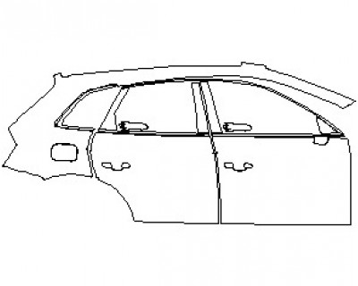 2023 AUDI SQ5 PREMIUM PLUS TFSI SUV REAR QUARTER PANEL DOORS & WINDOW TRIM RIGHT SIDE