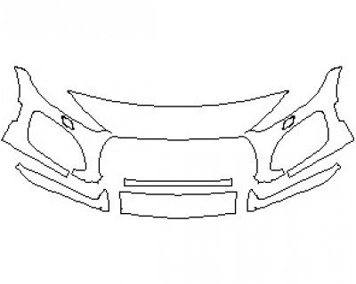 2024 JAGUAR F-TYPE FIRST EDITION CONVERTIBLE BUMPER WITH WASHERS