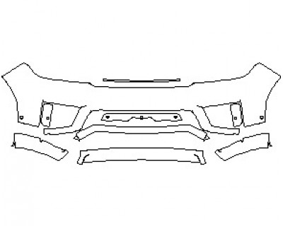 2020 LAND ROVER RANGE ROVER SPORT HSE DYNAMIC  BUMPER WITH SENSORS