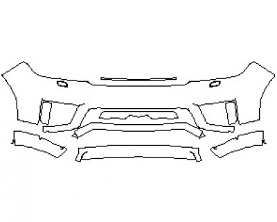2022 LAND ROVER RANGE ROVER SPORT SUPERCHARGED BUMPER WITH WASHERS