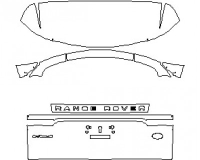 2022 LAND ROVER RANGE ROVER EVOQUE R-DYNAMIC HSE REAR HATCH WITH EVOQUE AND LAND ROVER EMBLEMS