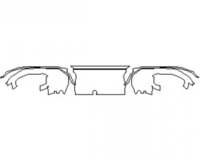 2021 BMW M8 COMPETITION CONVERTIBLE REAR DIFFUSER WITH CARBON PACKAGE