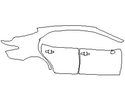 2022 TOYOTA CAMRY SE REAR QUARTER PANEL AND DOORS RIGHT SIDE