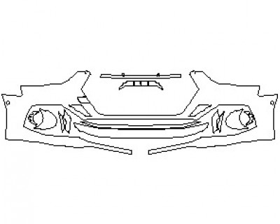 2023 AUDI RS5 COUPE BUMPER WITH SENSORS