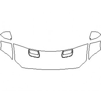 2023 FORD MUSTANG ECOBOOST PREMIUM COUPE HOOD (NO WRAPPED EDGES)