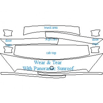 2020 MERCEDES C CLASS 300 SEDAN COMMON WEAR AREA KIT AREAS WITH PANORAMIC SUNROOF
