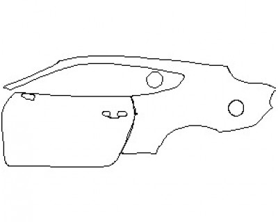 2022 FORD MUSTANG GT COUPE REAR QUARTER PANEL AND DOOR LEFT