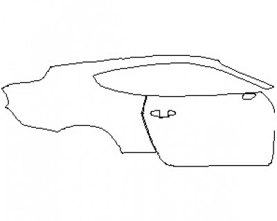 2021 FORD MUSTANG GT COUPE REAR QUARTER PANEL AND DOOR RIGHT