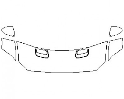 2021 FORD MUSTANG GT COUPE HOOD (NO WRAPPED EDGES)