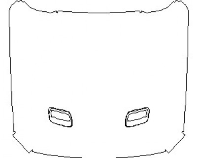 2022 FORD MUSTANG GT COUPE FULL HOOD (WRAPPED EDGES) REMOVE VENTS FOR INSTALL