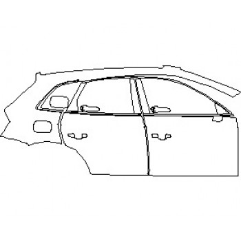 2021 AUDI Q5 PRESTIGE 55 TFSI E PLUG-IN HYBRID SUV REAR QUARTER PANEL DOORS AND WINDOW TRIM RIGHT SIDE