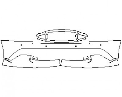 2021 ASTON MARTIN VANQUISH S VOLANTE BUMPER WITH SENSORS