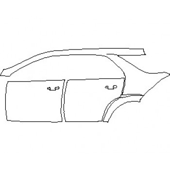 2021 MERCEDES GLE CLASS AMG 63 S SUV REAR QUARTER PANEL AND DOORS WITH SEAM LEFT SIDE