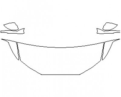 2022 FORD MUSTANG MACH-E PREMIUM HOOD (NO WRAPPED EDGES)