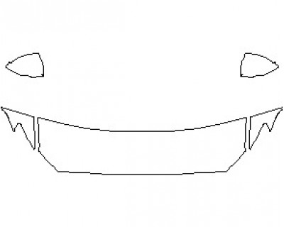 2022 VOLVO S60 MOMENTUM HOOD 18 INCH (NO WRAPPED EDGES)