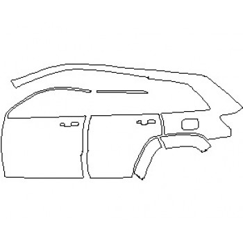 2024 JEEP GRAND CHEROKEE HIGH ALTITUDE REAR QUARTER PANEL AND DOORS LEFT SIDE