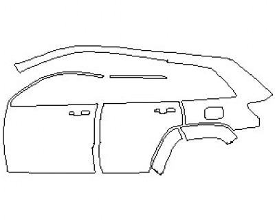 2024 JEEP GRAND CHEROKEE SUMMIT REAR QUARTER PANEL AND DOORS LEFT SIDE