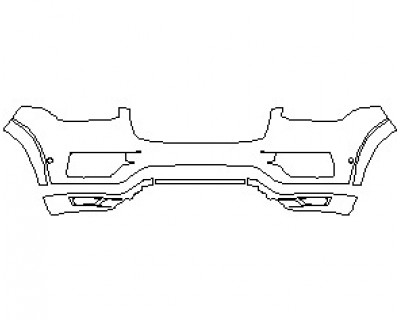 2019 VOLVO XC90 HYBRID EXCELLENCE BUMPER KIT WITH SENSORS