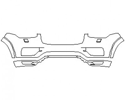 2019 VOLVO XC90 HYBRID EXCELLENCE BUMPER KIT WITH WASHERS