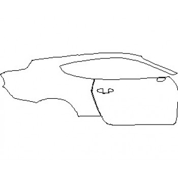 2023 FORD MUSTANG MACH 1 COUPE REAR QUARTER PANEL & DOOR RIGHT