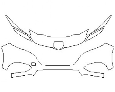 2022 HONDA HR-V LX BUMPER