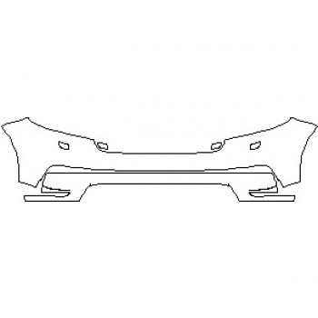 2024 LAND ROVER RANGE ROVER VELAR S BUMPER WITH WASERS