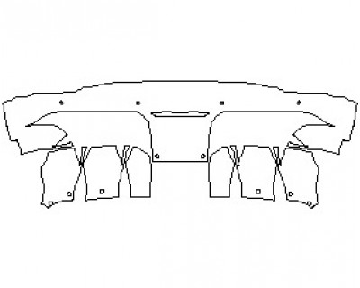 2022 FORD MUSTANG MACH-E GT REAR BUMPER LOWER WITH SENSORS