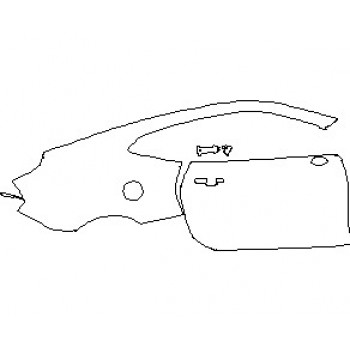 2022 CHEVROLET CAMARO 2SS COUPE REAR QUARTER PANEL AND DOOR RIGHT SIDE WITH BLADE SPOILER