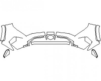 2022 TOYOTA RAV4 XLE BUMPER WITH TOW HOLES
