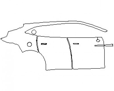 2023 ASTON MARTIN DBX COUPE REAR QUARTER PANEL & DOORS RIGHT SIDE