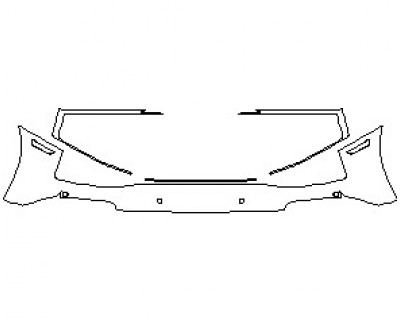 2022 AUDI R8 V10 PERFORMANCE COUPE REAR BUMPER WITH SENSORS