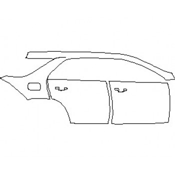 2020 MERCEDES GLE CLASS 450 SUV REAR QUARTER PANEL AND DOORS RIGHT SIDE WITH SEAM