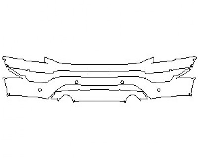 2022 FORD F-150 LARIAT BUMPER WITH 4 SENSORS