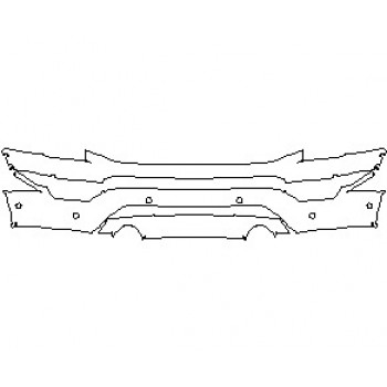 2021 FORD F-150 KING RANCH BUMPER WITH 6 SENSORS