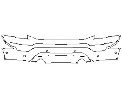 2022 FORD F-150 LARIAT BUMPER WITH 6 SENSORS