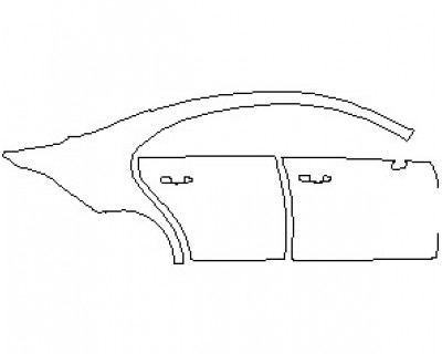 2022 MERCEDES CLA CLASS BASE COUPE REAR QUARTER AND DOORS RIGHT