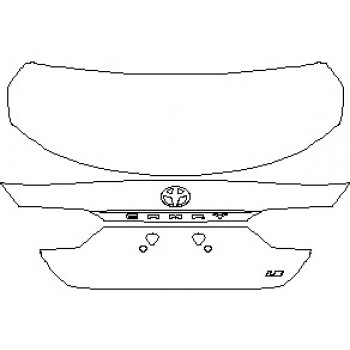 2023 TOYOTA CAMRY XLE V6 REAR DECK LID WITH LE EMBLEM