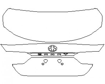 2023 TOYOTA CAMRY XLE V6 REAR DECK LID